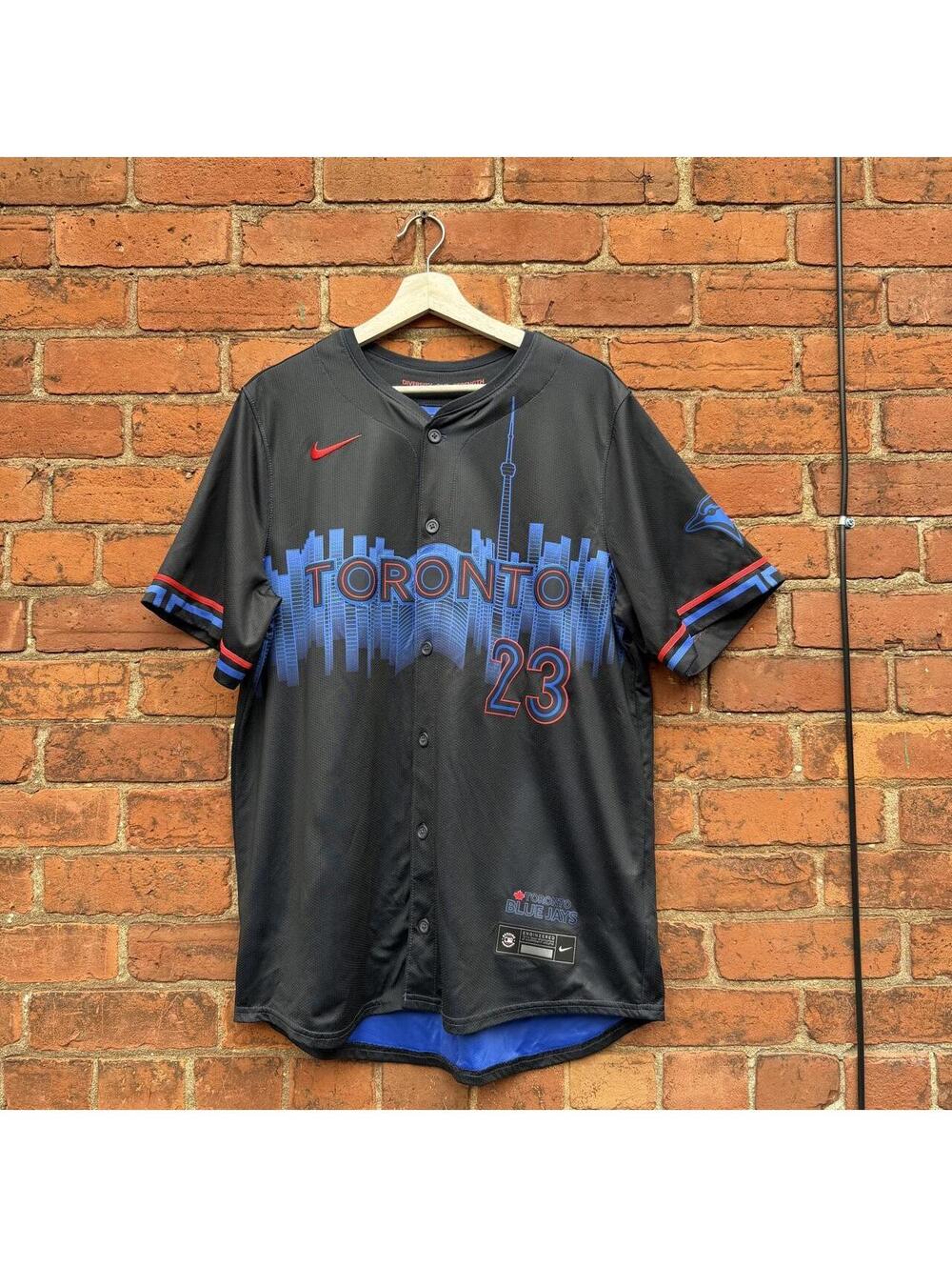 Don Mattingly Toronto blue jays city connect Nike engineered baseball jersey L